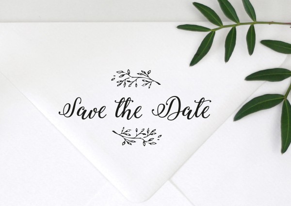 Stempel Textstempel Spruch Save the Date