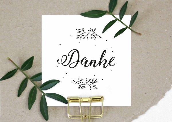 Stempel Textstempel Spruchstempel DANKE