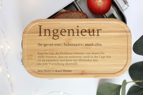 Brotdose für Ingenieur Definition Geschenk Lunchbox