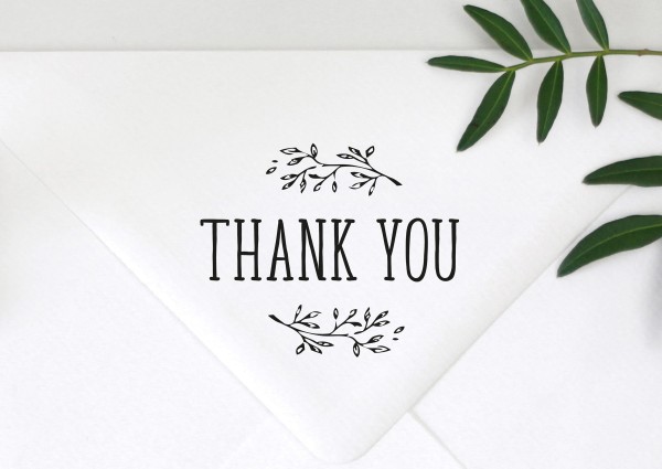 Stempel Textstempel Spruchstempel THANK YOU