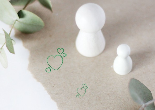 Herz Herzen Motivstempel Stempel Ministempel Doodlestamp