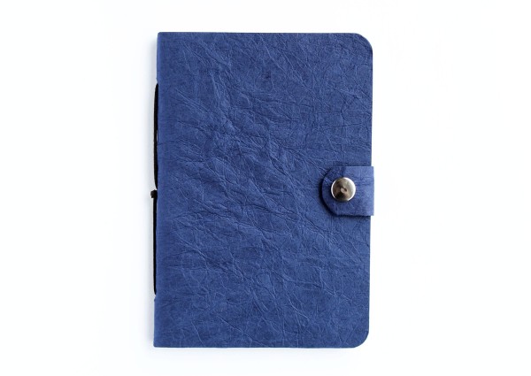 Kunstleder-Notizbuch blau - klein