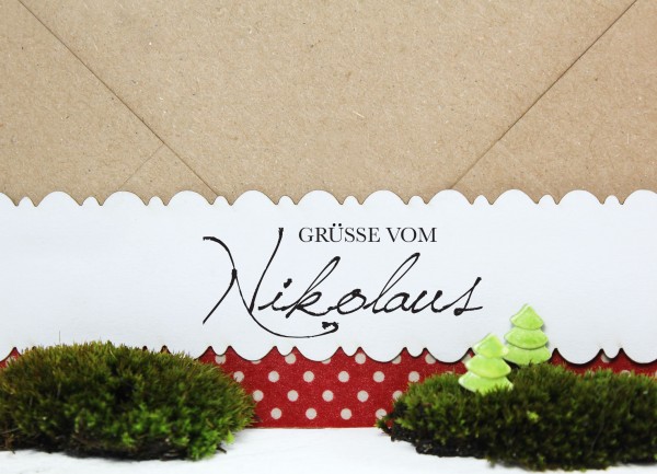 Weihnachtsstempel "Grüsse vom Nikolaus"