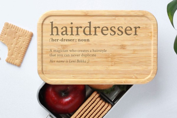 Brotdose für Hairdresser Definition Geschenk Lunchbox