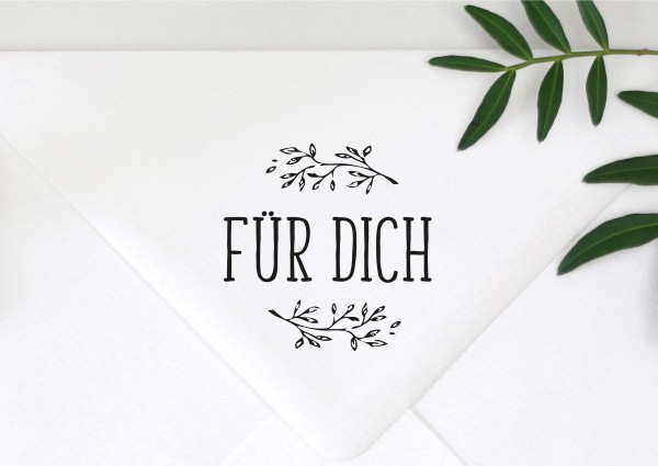 Stempel Textstempel Spruchstempel FÜR DICH