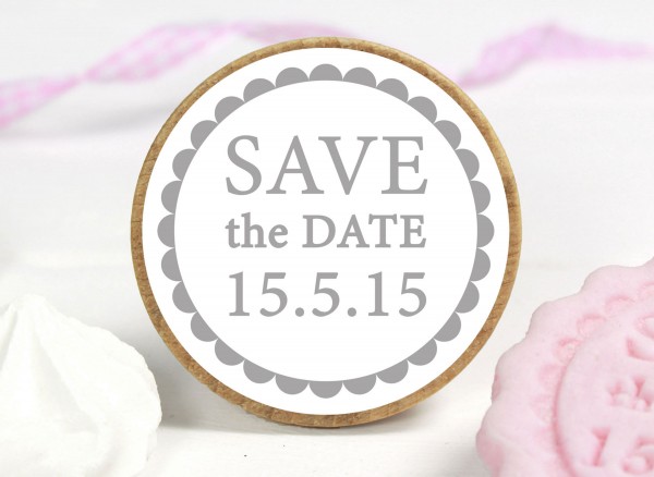 KEKSSTEMPEL - SAVE THE DATE - personalisiert