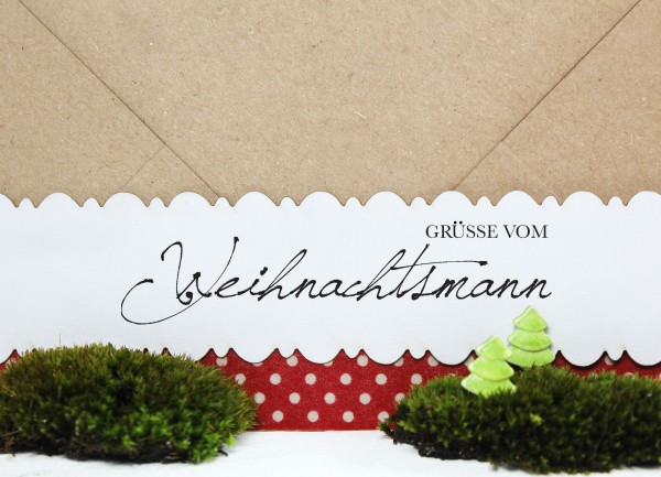 Weihnachtsstempel "Grüsse vom Weihnachtsmann"