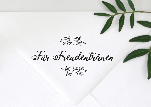 Schrift Stempel Spruch Für Freudentränen