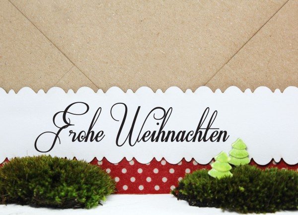 Weihnachtsstempel "Frohe Weihnachten"