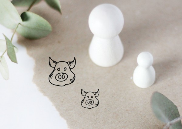 Schwein Motivstempel