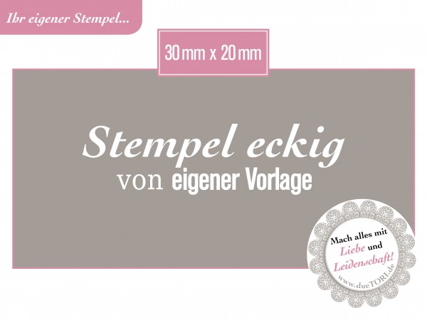 Logostempel 30 x 20 mm von eigener Datei