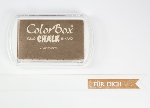 Chalk Stempelkissen Creamy Brown XL