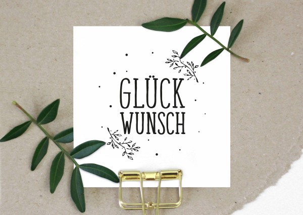 Stempel Textstempel Spruchstempel Glückwunsch