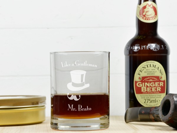 Personalisiertes Whiskeyglas - Like a Gentleman