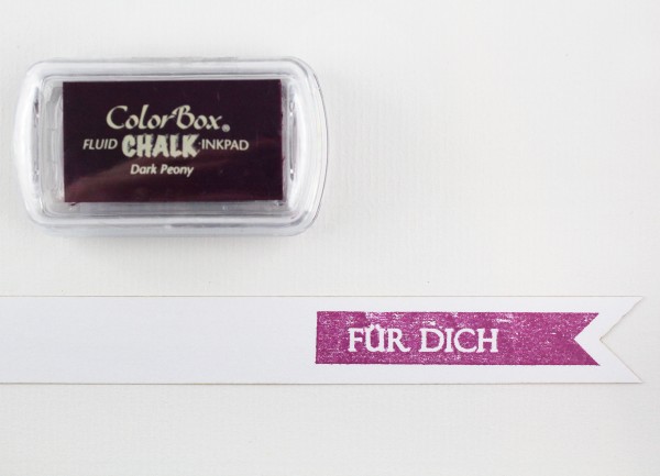 Chalk Stempelkissen Pink / Dark Poeny